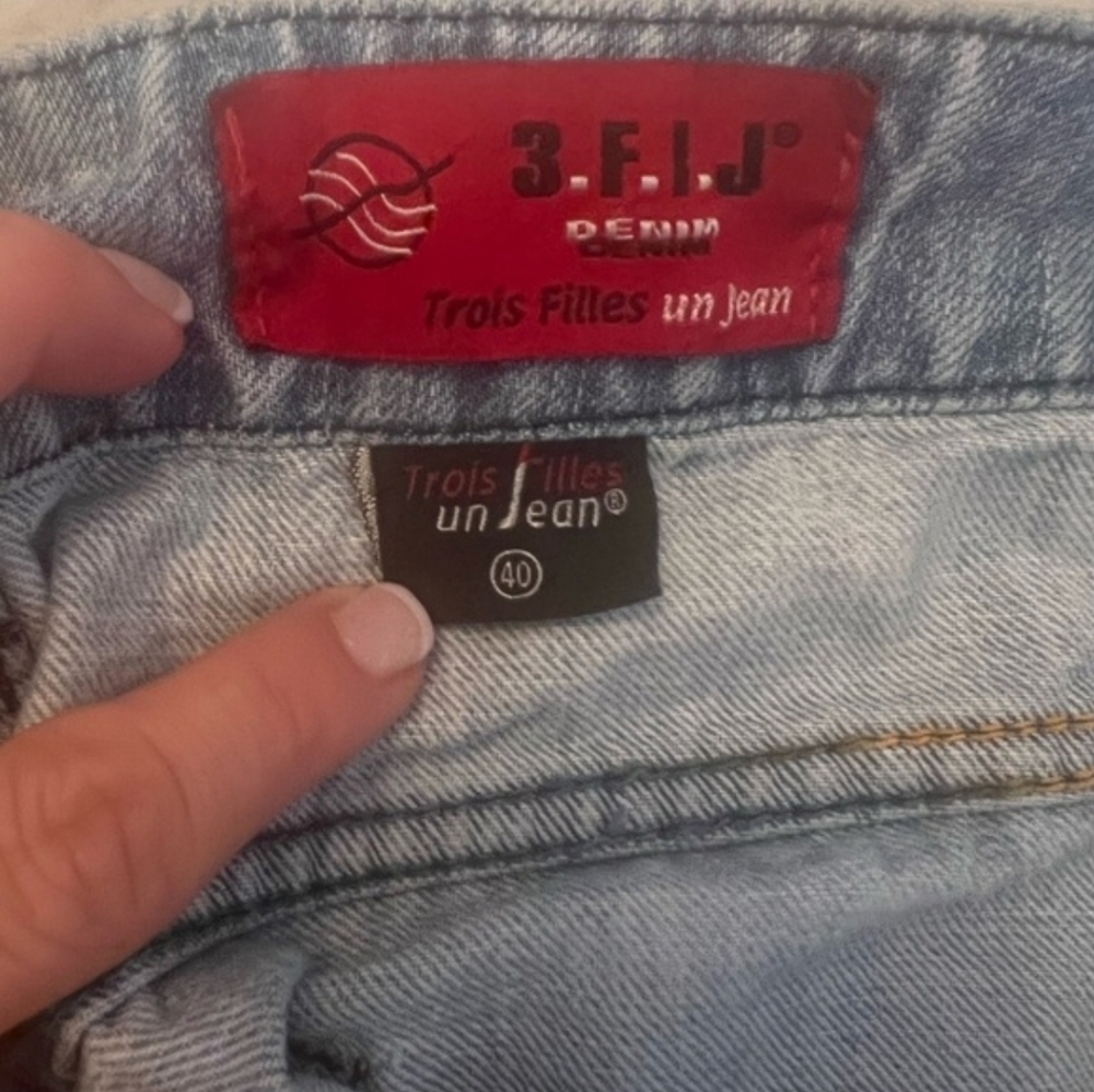 Vintage Trois Filles Un Jean, Design 3.F.I.J Denim Pants, Size 27 - Picture 6 of 6